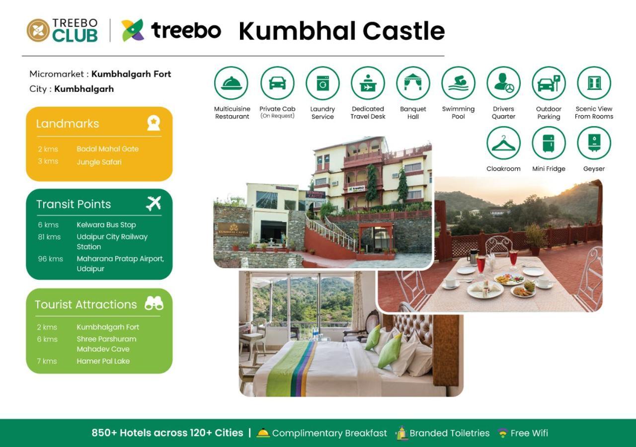 Treebo Kumbhal Castle, 2 Km From Kumbalgarh Fort Kumbhalgarh Exterior photo